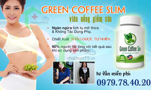 sản phẩm giảm cân green coffee slim