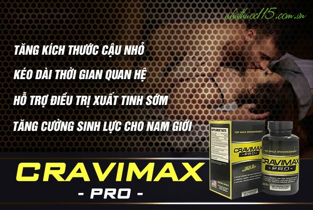 thuốc bổ thận tráng dương của mỹ cravimax pro