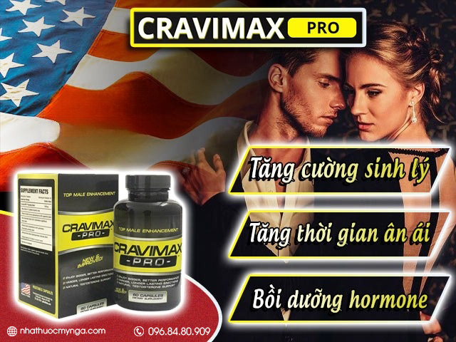 Thuốc tăng kích thước dương vật Cravimax Pro